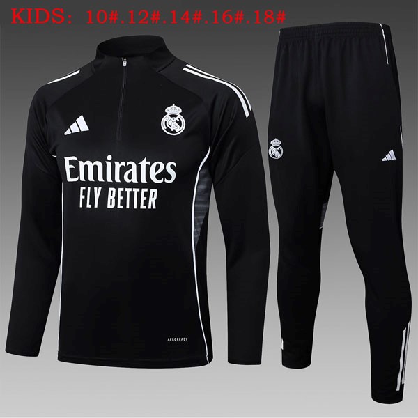 Enfant Sweatshirt Real Madrid 2025-26 Noir 6